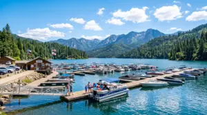 Boats_moored_at_mountain_lake